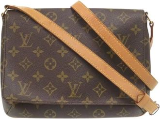 Louis Vuitton Pre-owned Cross Body Bags, female, Brown, Size: ONE SIZE Pre-owned Canvas Cross Body Bag