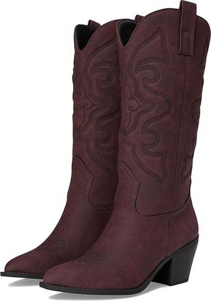 Journee Collection Chantry Womens Boots Oxblood : 7.5 M, Synthetic