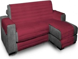 Trade Shop Trade Shop - Copridivano Bordeaux Con Penisola 280x285cm Da Bracciolo A Bracciolo Protezione