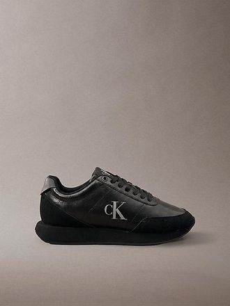 Calvin Klein Leren Hardloopsneakers Met Signature