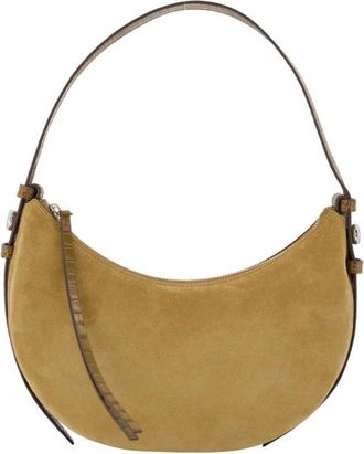 Tory Burch Romy Half Moon Tas - Dames - Schoudertassen - Beige - ONE Size - Leer - Tassen