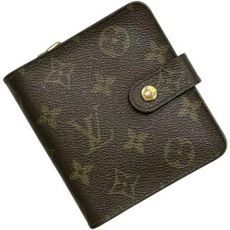 Louis Vuitton Pre-owned Vintage Monogram Bi-fold Wallet - Dames - Pre-owned - Bruin - Maat: ONE Size