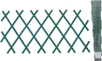 Trade Shop Trade Shop - Traliccio Rete In Vimini Bamboo 100x200cm Estensibile Verde Piante Rampicanti