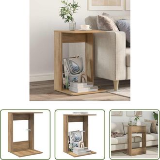 vidaXL Tavolo laterale - Tavolo laterale Rovere artigianale 40 x 38 x 62,5 cm