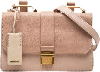 Miu Miu Pre-owned Crossbody Bag - Dames - Vintage Schoudertas - Roze - ONE Size - Leer - Vintage