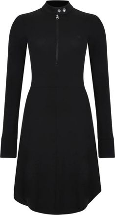 Courr&egrave;ges Jurk met ritssluiting - Dames - Korte kleedjes - Zwart - 2XS - Kleedjes