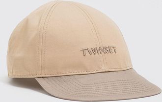 Twinset Cappello Twinset in cotone con logo ricamato