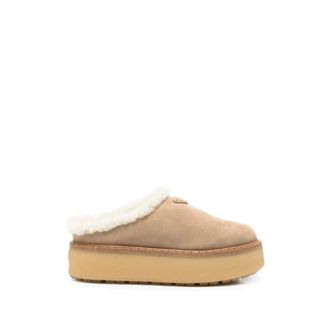 Prada Dames, Schoenen, Beige, Maat: 38 1/2 EU Leer