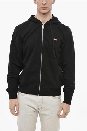 Diesel Solid Hoodie S-GINN With Monogram Embroidery size Xs
