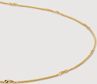 Monica Vinader Gold Curb Twist Necklace Adjustable 41-46cm/16-18
