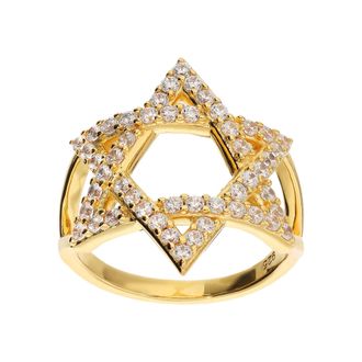 Autentica Star Of David Ring
