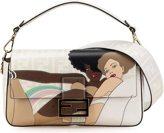 Fendi Hohe Schuhe - Intricate Floral Embroidery Slingback Shoes - Gr. 36 (EU) - in Schwarz - für Damen