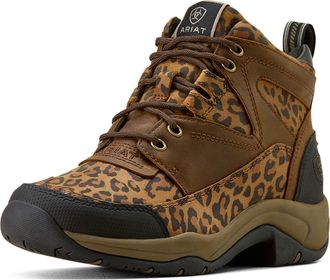 Ariat Womens Terrain Boots in Washed Leopard, B Medium Width, Size 7.5, by Ariat