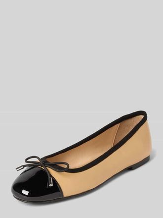 Inuovo Ballerinas mit Schleifendetail in Beige, Gr&ouml;&szlig;e 40