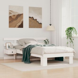 Berkfield Home with Drawer White 90 x 200 cm Solid pine wood
