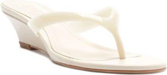 Schutz Roslyn Wedge Sandal in Sugar White at Nordstrom, Size 10.5
