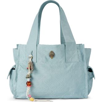 Kurt Geiger Celia Canvas Tote in Pale Blue at Nordstrom