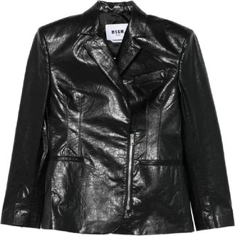 Msgm Giacca - Dames - Zomerjassen - Zwart - L - Jassen