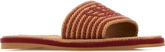 Chlo&eacute; Womens Sand Slide Woodrose Raffia