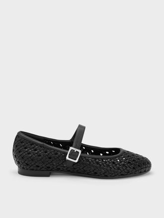 Charles & Keith Woven Mary Jane Flats