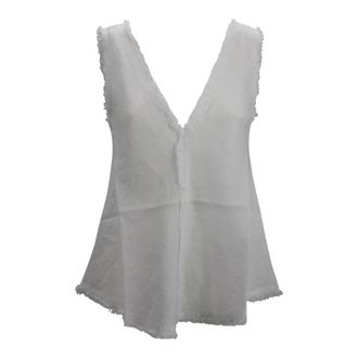 P.A.R.O.S.H. P.a.r.o.s.h., Tops, Dames, Beige, M, Linnen, Beach Blouse