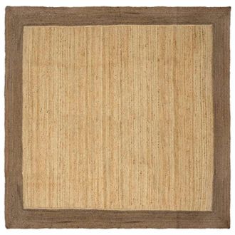 vidaXL Alfombras De &Aacute;rea Gris 200 X 200 Cm Yute Vidaxl