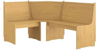 vidaXL Vidaxl - Banco de esquina reine madera maciza de pino marrón miel 151 cm