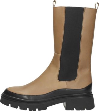 Gabor Enkellaarsjes Plat - Dames - Chelseaboots - Bruin - 38 1/2 EU - Schoenen