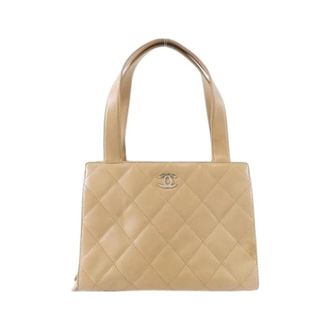 Chanel Pre-owned Handbags, female, Beige, Size: ONE SIZE Pre-owned Vintage Handbag
