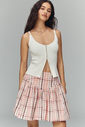 Maeve Basque-Waist Mini Skort