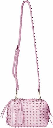 John Richmond Borsa a tracolla con borchie e zip - Dames - Schoudertassen - Roze - ONE Size - Tassen
