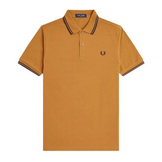Fred Perry Hombre, Camisetas, Marr&oacute;n, Talla: M