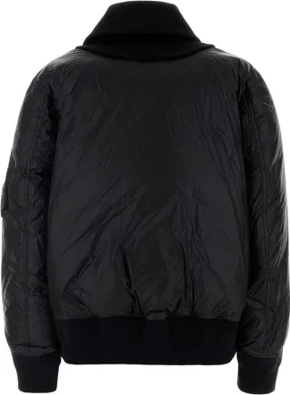 sacai Womens Black Nylon Sown Jacket Piumini Down