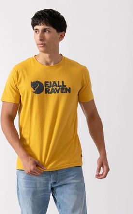 Fjällräven Mens Fjallraven Logo Mens T-Shirt - Ochre 160 - Yellow - Size: 38