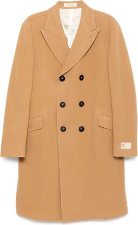 Massimo Alba Cappotto doppiopetto in lana - Marrone