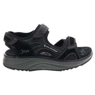 Joya Komodo Leather Womens Hook and loop Sandals - Black - Size:UK 5.5