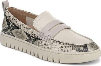 Vionic Uptown Hybrid Penny Loafer in Cream Snake at Nordstrom, Size 8.5