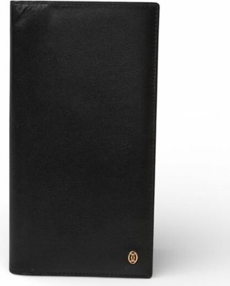 Cartier Pasha Black Leather Long Wallet (Bi-Fold) (Pre-Owned)