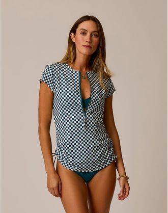 Carve Designs Dawson Rashguard in Surfside at Nordstrom, Size X-Small