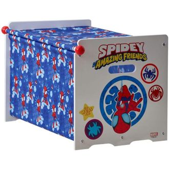 Disney Marvel Spiderman Cassapanca Portagiochi In Legno e Tessuto