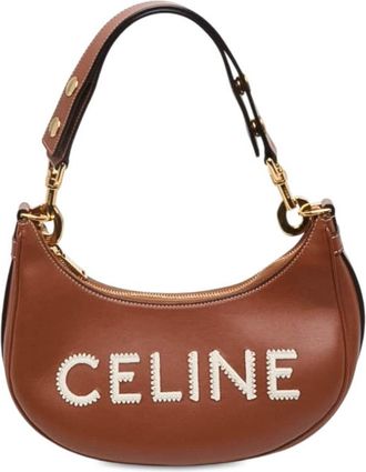Celine Pre-owned Celine Medium Leather Logo Ava Shoulder Bag Ladies PDTAEV7C2P62G9F0