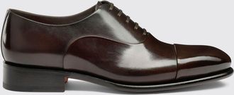 Santoni Oxford Santoni in pelle spazzolata