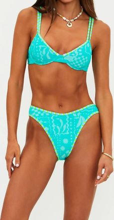 Beach Riot Camila Bikini Top And Daria Bikini Bottom Set In Aqua Haze