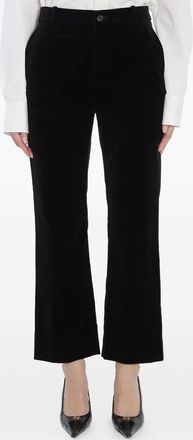 Saint Laurent Fluwelen broek - Zwart