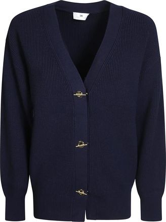 Elisabetta Franchi Cardigans - Dames - Vesten - Blauw - L - Truien & Vesten