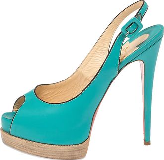 Christian Louboutin Sandali con cinturino posteriore - Verde