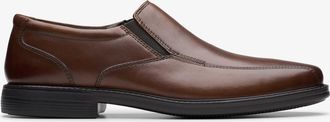 Clarks Bolton Free II Bruine Leren Schoenen