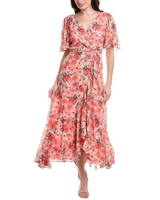 Taylor Chiffon Faux Wrap Maxi Dress