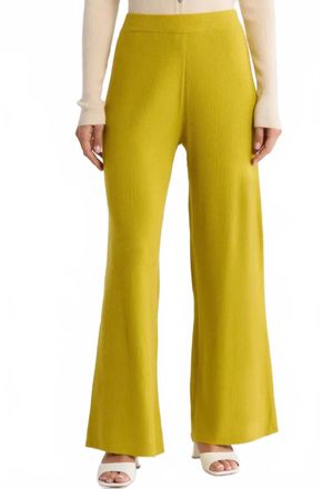 FRNCH Rani Sweater Pant In Yellow