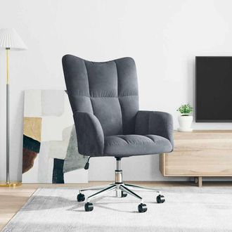 vidaXL Sill&oacute;n De Relax De Terciopelo Gris Oscuro Vidaxl